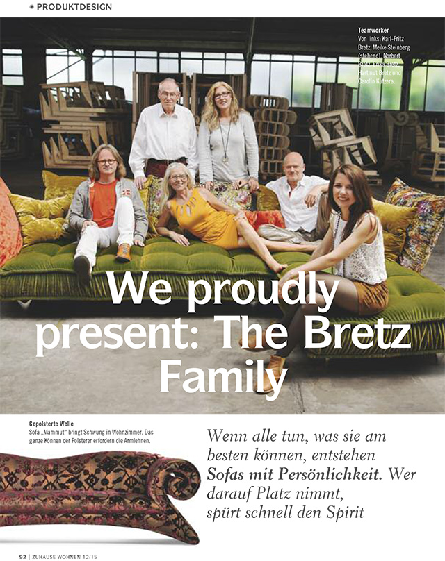 ZUHAUSE WOHNEN – We proudly present: The Bretz Family – 12/2015